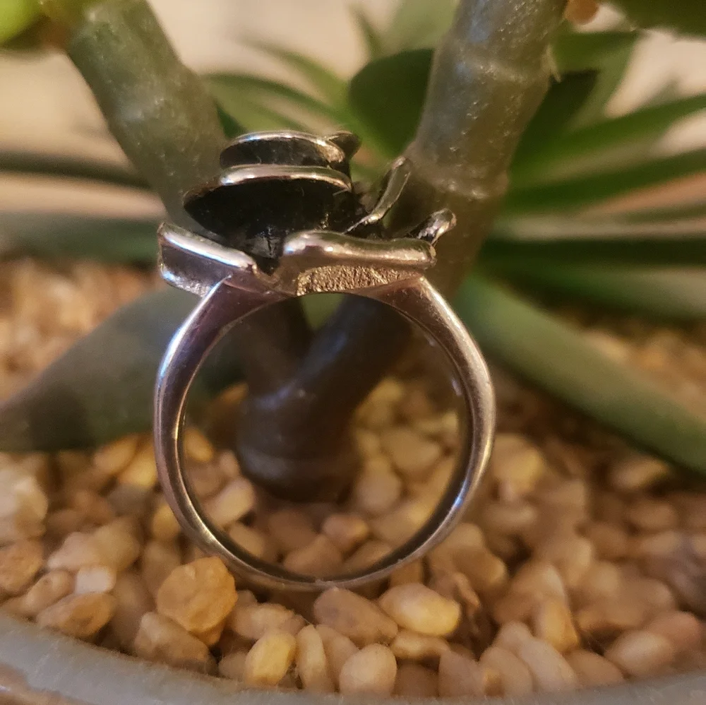 Stainless steel rose ring - Picture 5 of 5
